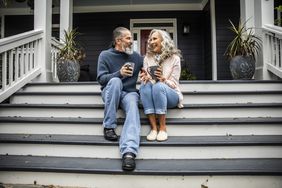 Older couple outside