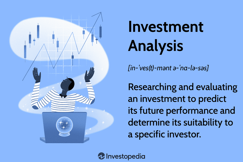 Investment Analysis: Researching and evaluating an investment to predict its future performance and determine its suitability to a specific investor.