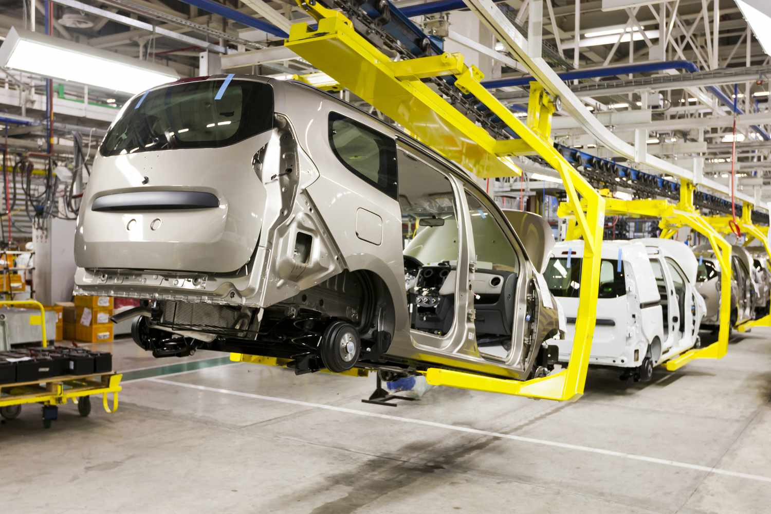 Cars under construction
