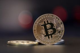 Bitcoins, copy space