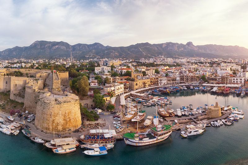 Kyrenia (Girne) is a city on the north coast of Cyprus.