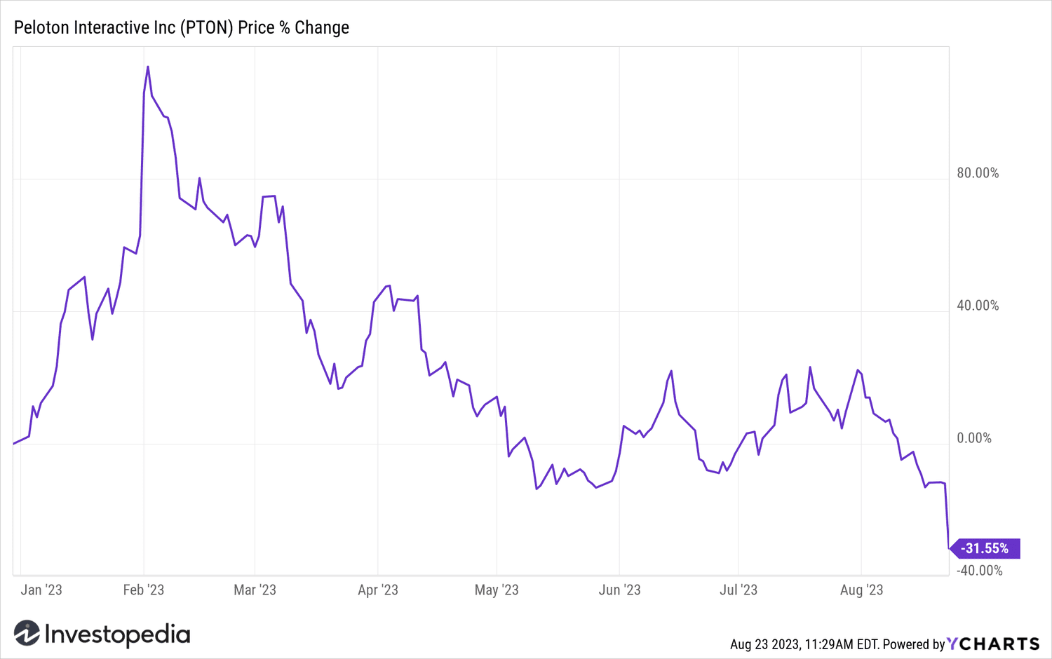 PTON YTD
