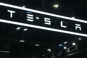 The Tesla logo displays at the Thailand International Motor Expo 2024 at the IMPACT exhibition center in Bangkok, Thailand, on November 30, 2024