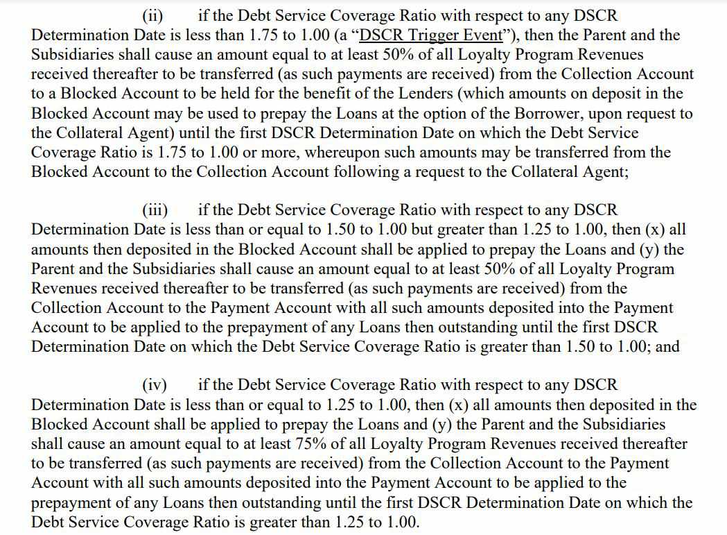 Loan Agreement, DSCR Covenants