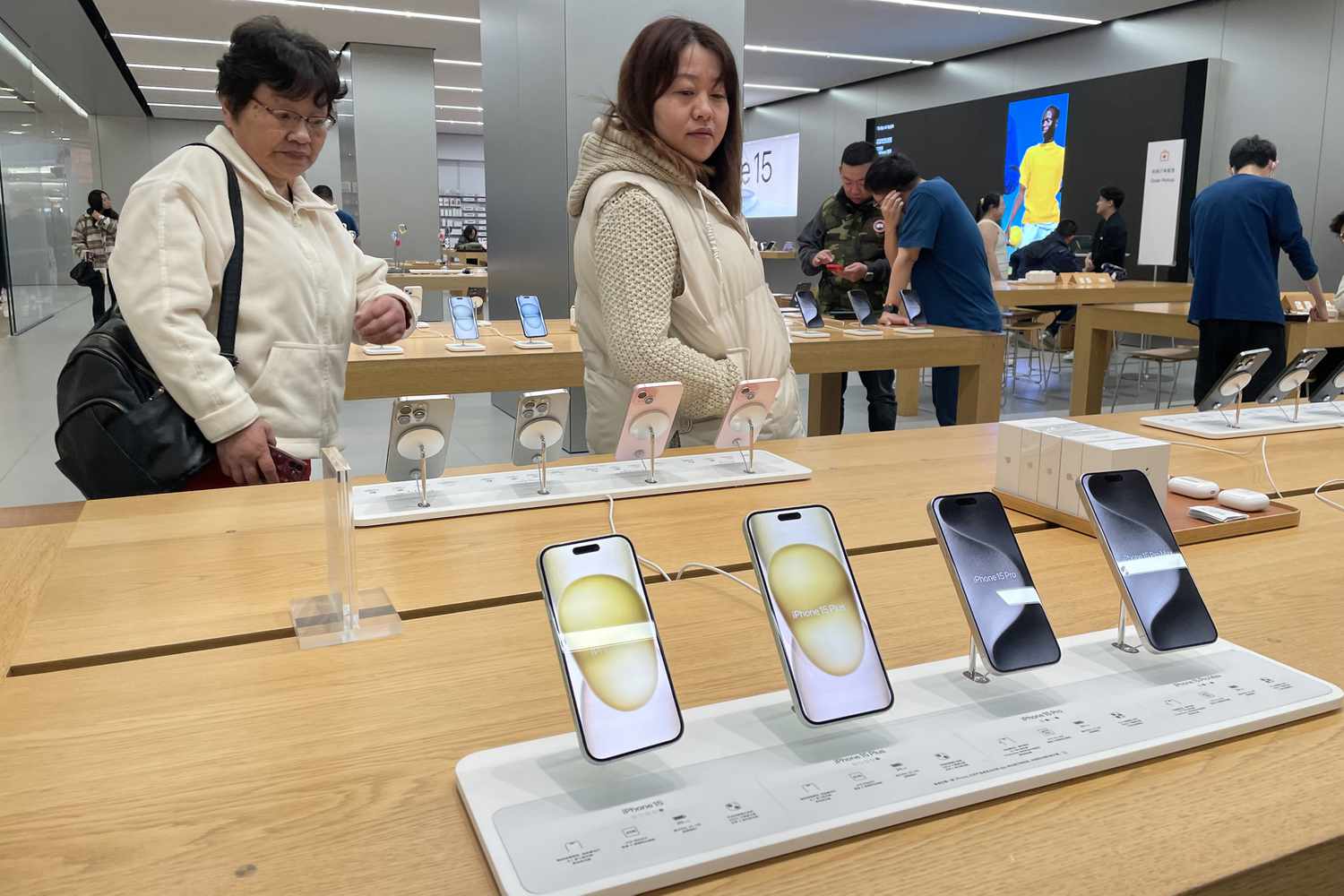 Apple store in Nanjing, Jiangsu Province, China.
