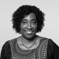 Stella Osoba headshot black and white