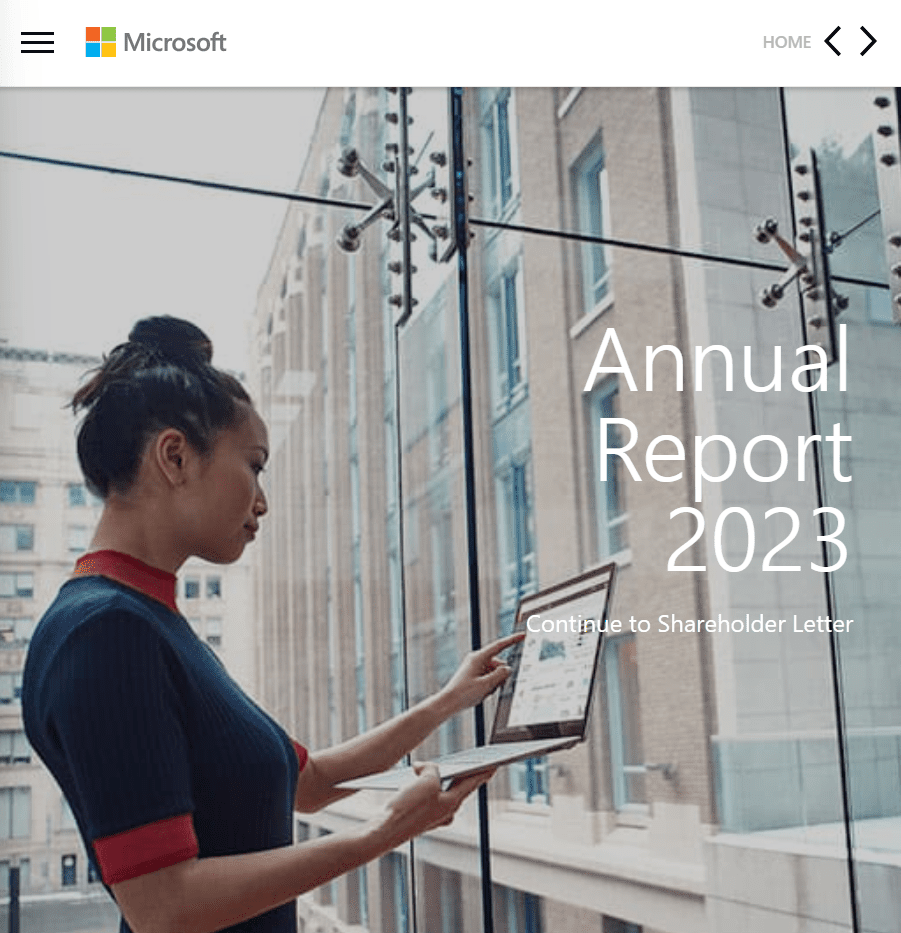 Microsoft Annual Report, 2023