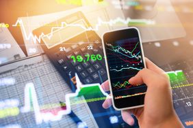 Investment Theme Stockmarket and Finance Business Analysis Stockmarket With Digital Tablet