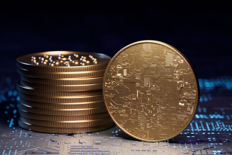 Cryptocurrency Large Investor Holding Coin Asset
