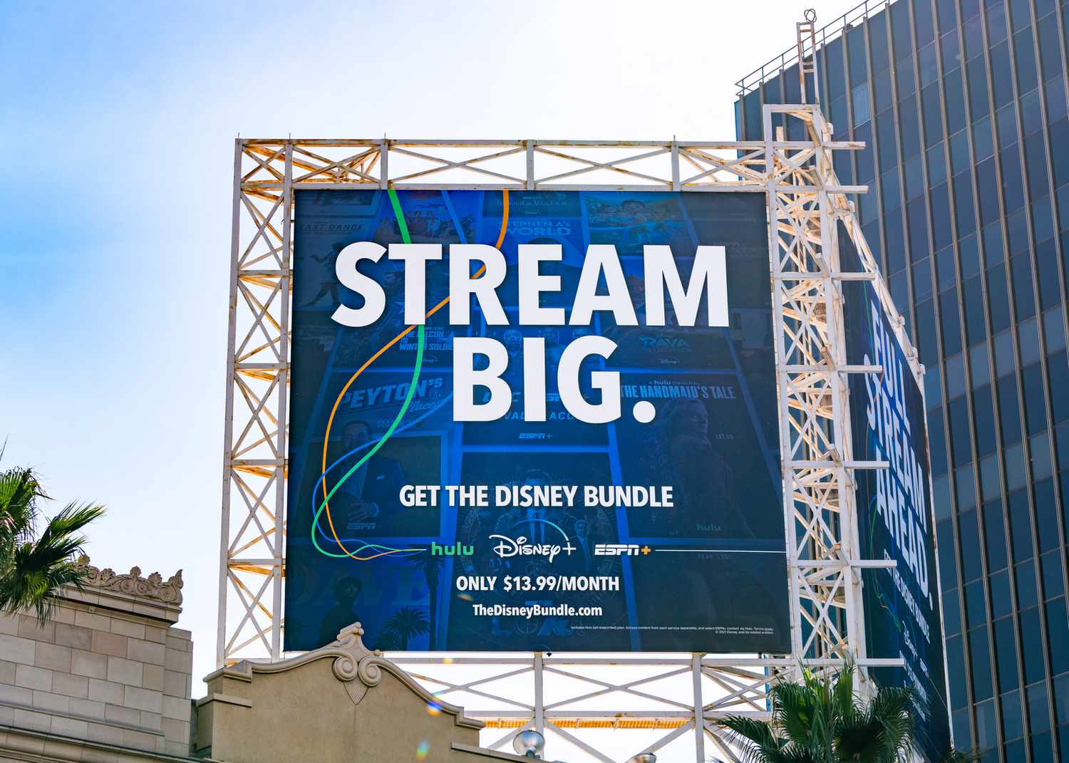 Disney streaming services billboard