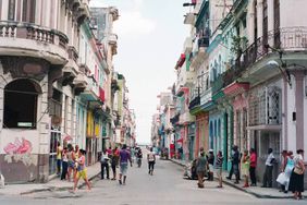A busy street in Havana, Cuba