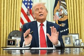 President Trump in the White House on Monday. 