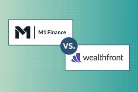 Image shows two robo-advisor logos for M1 Finance and Wealthfront.