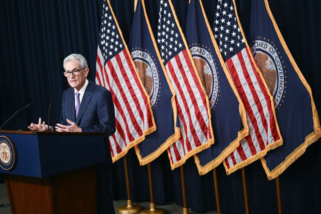 US Federal Reserve Chair Chair Jerome Powell speaks at a press conference following a Monetary Policy Committee meeting at the Federal Reserve in Washington, DC, on June 12, 2024.