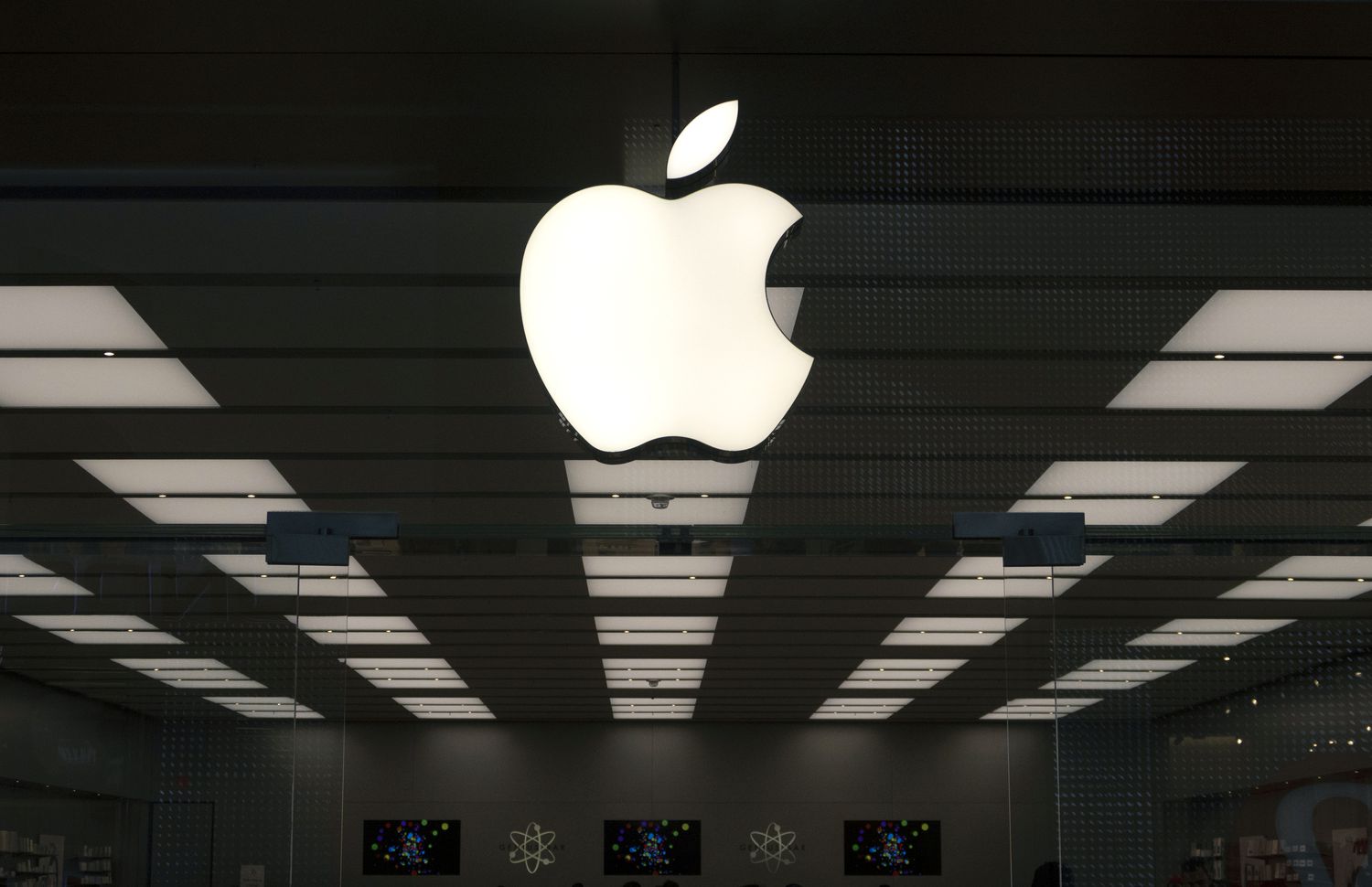 An Apple store location.