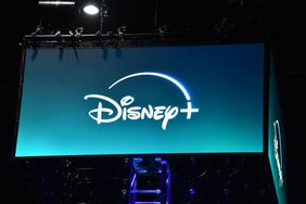 The Disney+ logo at an event in July. 