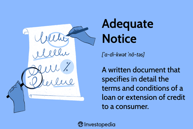 Adequate Notice