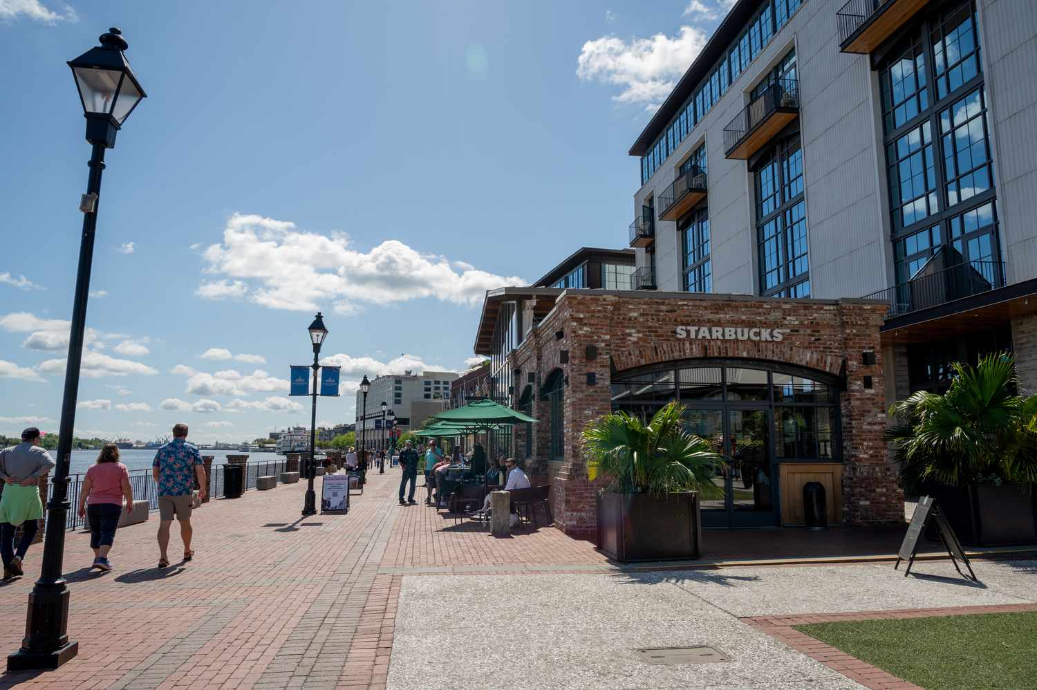 A Starbucks location in the Plant Riverside District of Savannah, Georgia, US, on Saturday, April 12, 2025. 