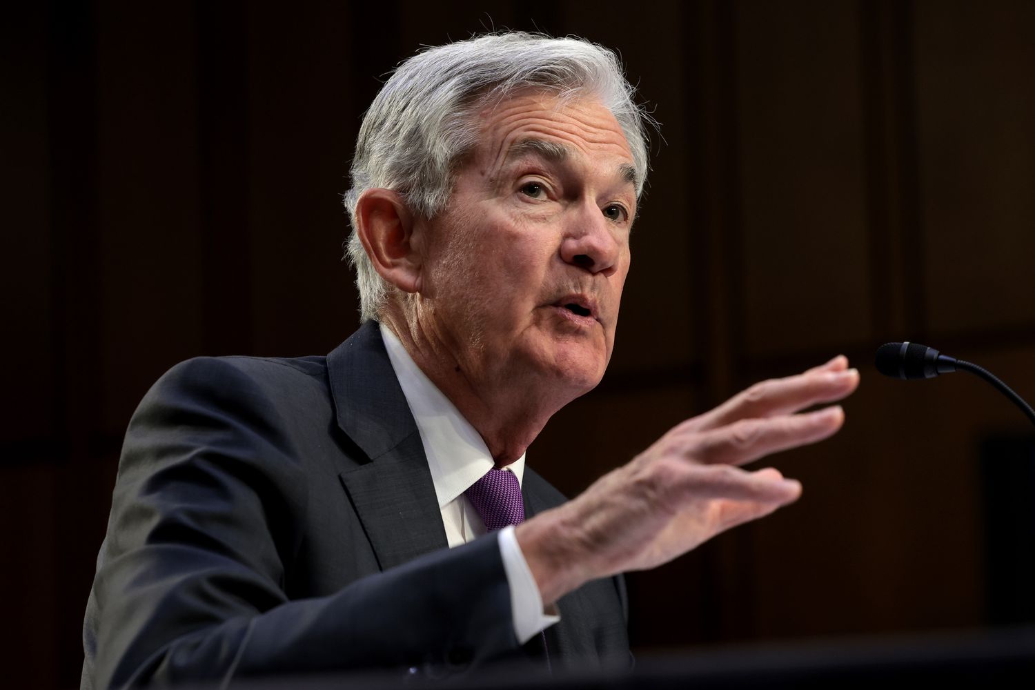Federal Reserve Chair Jerome Powell testifies before the Senate Banking Committee March 7, 2023 in Washington, DC. Powell spoke on the state of the U.S. economy and suggested that interest rates will need to stay higher for longer than expected in order to curb inflation. 