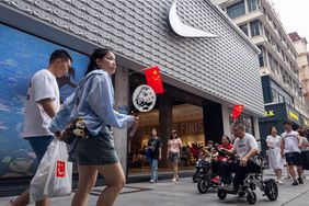 Outside a Nike store in Chengdu, China, in September. 