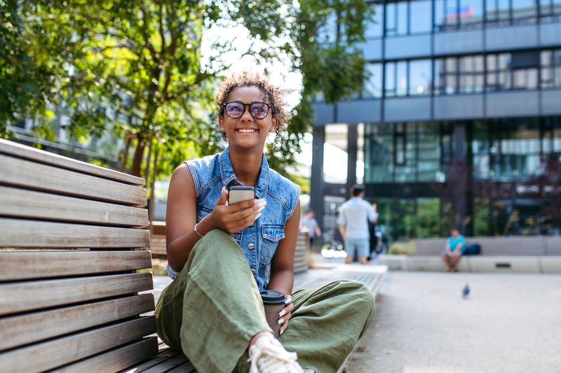 College student looks for health insurance options.