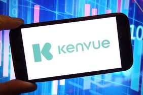 The Kenvue company logo is seen displayed on a smartphone screen