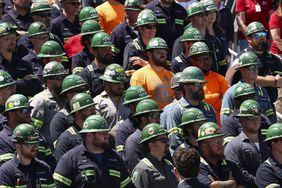 Steel Workers at Nucor Steel Berkeley on May 1, 2025