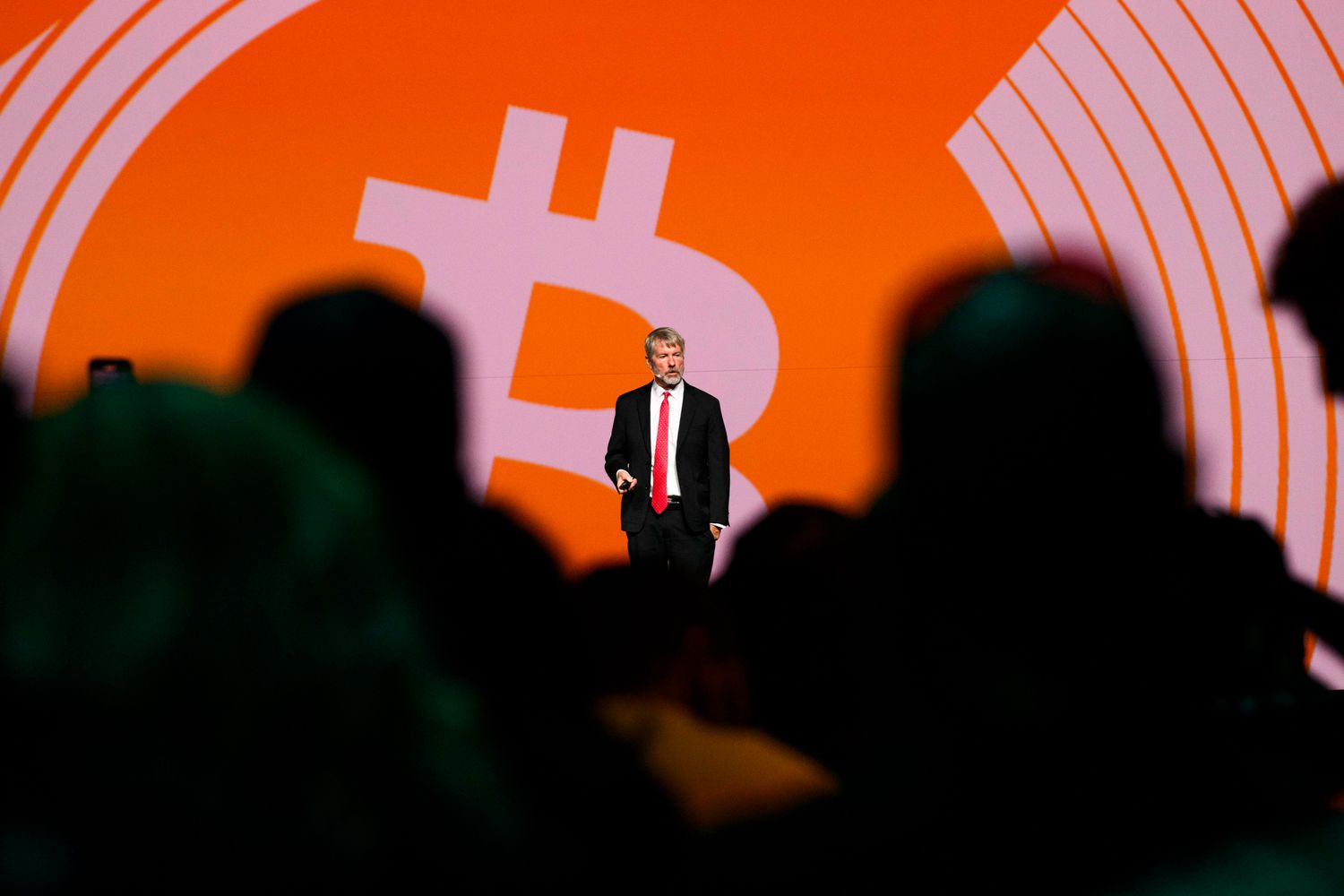 Strategy (formerly MicroStrategy) CEO Michael Saylor at the Bitcoin 2024 conference in Nashville, Tennessee, on July 26, 2024
