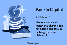 Paid-In Capital: The total amount of money that shareholders have paid a company in exchange for shares of its stock.