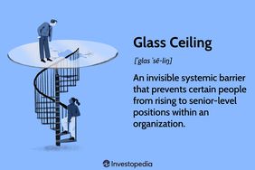 Glass Ceiling: An invisible systemic barrier that prevents certain people from rising to senior-level positions within an organization.