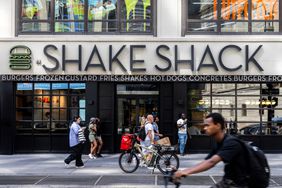 Shake Shack restaurant in New York, U.S., on Tuesday, July 30, 2024.