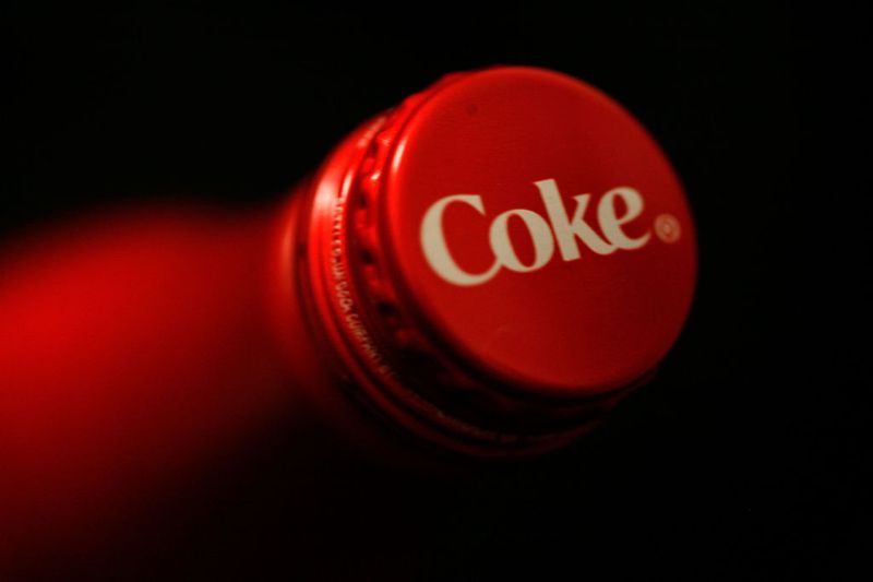 A general view of a new Coca-Cola aluminum bottle during Mercedes-Benz Fashion Week Fall 2009 at Bryant Park on February 16, 2009 in New York City.